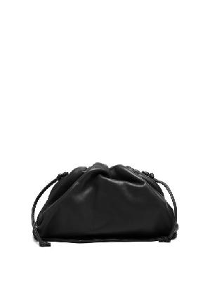 Bottega Veneta - Pouch Mini Leather Clutch Bag - Womens - Black - ONE SIZE