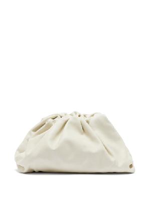 Bottega Veneta - Pouch Large Leather Clutch Bag - Womens - White - ONE SIZE