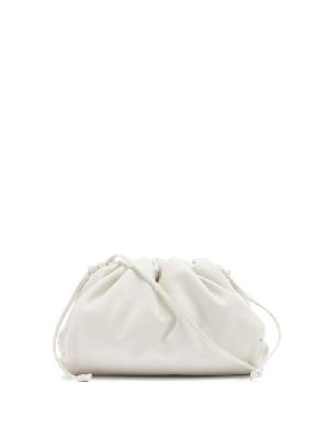 Bottega Veneta - Pouch Mini Leather Clutch Bag - Womens - White - ONE SIZE