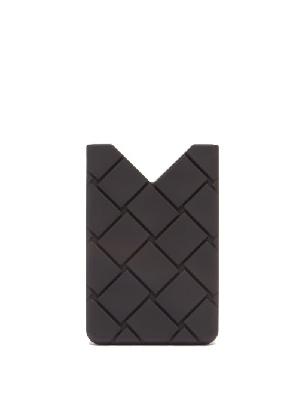 Bottega Veneta - Intrecciato Rubber Cardholder - Mens - Black - ONE SIZE