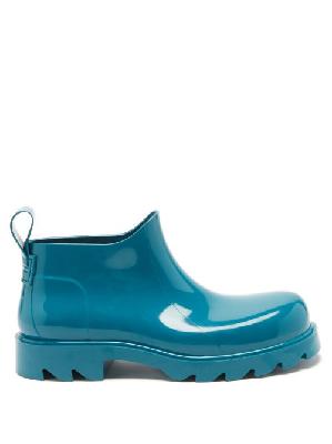 Bottega Veneta - Stride Moulded-toe Rubber Ankle Boots - Mens - Blue - 40 EU