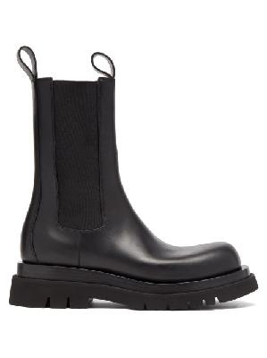 Bottega Veneta - Tread-sole Leather Boots - Mens - Black - 39.5 EU