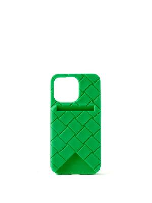 Bottega Veneta - Intrecciato-effect Iphone® 13 Pro Phone Case - Mens - Green