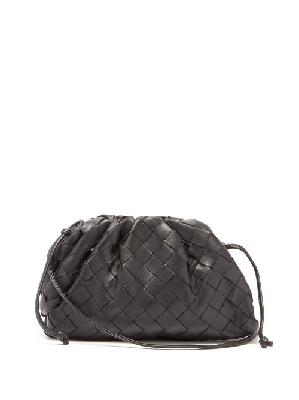 Bottega Veneta - Pouch Mini Intrecciato-leather Clutch Bag - Womens - Black - ONE SIZE