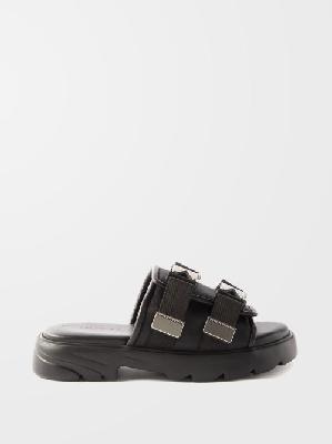 Bottega Veneta - Flash Nylon And Canvas Sandals - Mens - Black - 39 EU