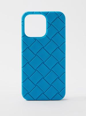Bottega Veneta - Intrecciato-rubber Iphone® 13 Pro Case - Mens - Blue