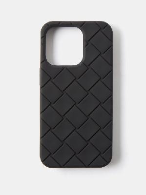 Bottega Veneta - Intrecciato-rubber Iphone® 13 Pro Case - Mens - Black