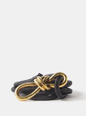 Bottega Veneta - Knot Leather Cord Belt - Womens - Black - M