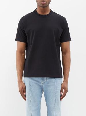 Bottega Veneta - Sunrise V-nape Cotton-jersey T-shirt - Mens - Black - M