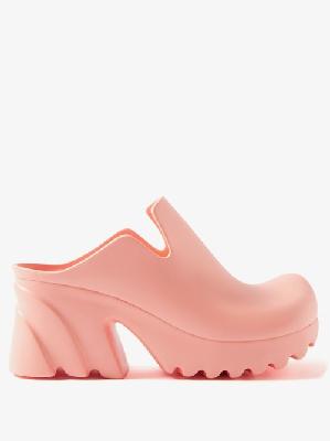 Bottega Veneta - Flash Rubber Clog Mules - Womens - Light Pink - 34 EU/IT