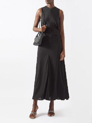 Bottega Veneta - Sleeveless Jersey Midi Dress - Womens - Black - 40 IT