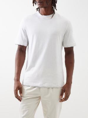 Brunello Cucinelli - Double-layer Cotton-jersey T-shirt - Mens - Light Grey - L