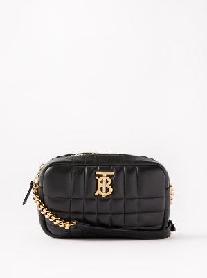Burberry - Lola Mini Quilted-leather Cross-body Bag - Womens - Black - ONE SIZE