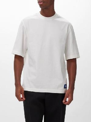 Burberry - Equestrian Knight-patch Cotton-jersey T-shirt - Mens - White - L