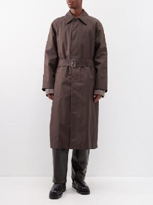 Burberry - Reversible Cotton-gabardine Car Coat - Mens - Dark Brown - 48 EU/IT