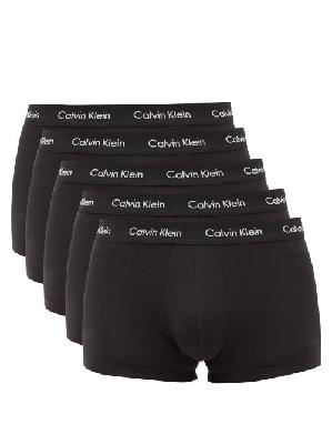 Calvin Klein Underwear - Pack Of Five Short Boxer Briefs - Mens - Black - L