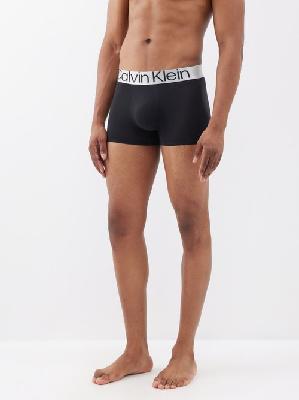 Calvin Klein Underwear - Pack Of Three Cotton-blend Boxer Trunks - Mens - Black - S