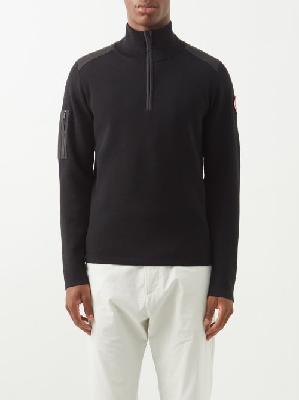 Canada Goose - Stormont Merino Quarter-zip Sweater - Mens - Black - L
