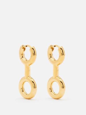 Charlotte Chesnais - Binary 18kt Gold-plated Sterling Silver Earrings - Womens - Yellow Gold - ONE SIZE