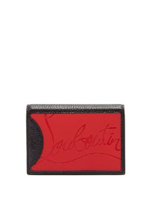 Christian Louboutin - Logo-plaque Grained-leather Cardholder - Mens - Red - ONE SIZE