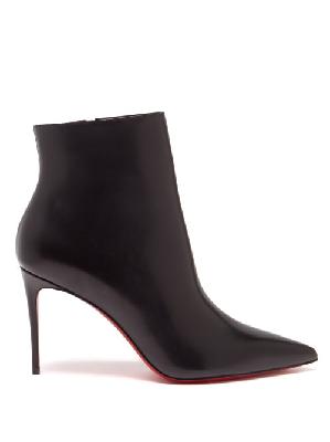 Christian Louboutin - So Kate 85 Leather Ankle Boots - Womens - Black - 34.5 EU/IT