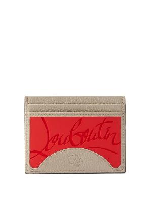 Christian Louboutin - Kios Logo-debossed Leather Cardholder - Mens - Red - ONE SIZE