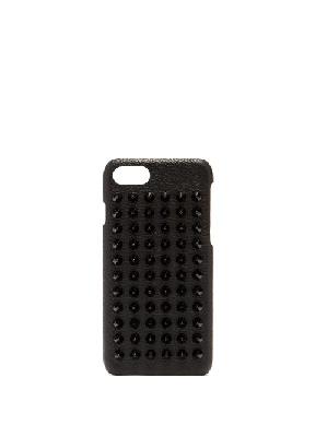 Christian Louboutin - Loubiphone Spike Leather Iphone® 7/8 Case - Mens - Black - ONE SIZE