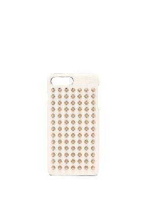 Christian Louboutin - Loubiphone Leather Iphone® 7 & 8 Plus Case - Womens - White Silver