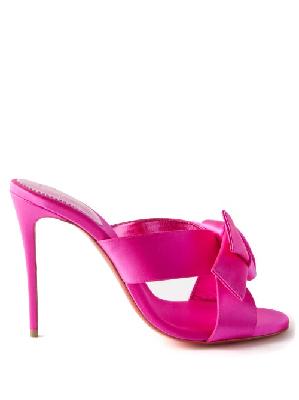 Christian Louboutin - Matricia 100 Satin Sandals - Womens - Pink - 35 EU/IT