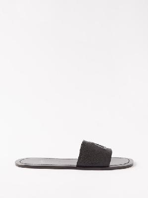 Christian Louboutin - Varsicool Leather Sandals - Mens - Black - 39.5 EU