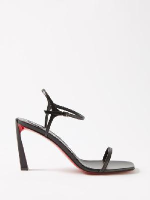 Christian Louboutin - Condora 85 Leather Sandals - Womens - Black - 36.5 EU/IT