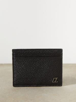 Christian Louboutin - Kios Grained-leather Cardholder - Mens - Black - ONE SIZE