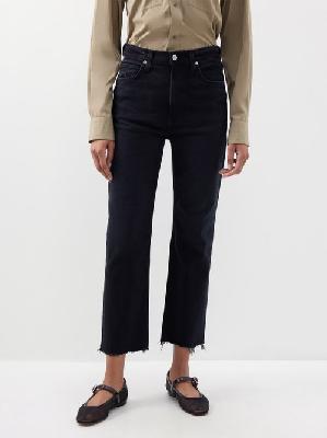 Citizens Of Humanity - Daphne High-rise Cropped Stovepipe Jeans - Womens - Black - 24
