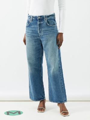 Citizens Of Humanity - Gaucho Wide-leg Jeans - Womens - Mid Wash - 23