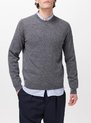 Comme Des Garçons Shirt - Forever Fully Fashioned Wool Sweater - Mens - Grey - M