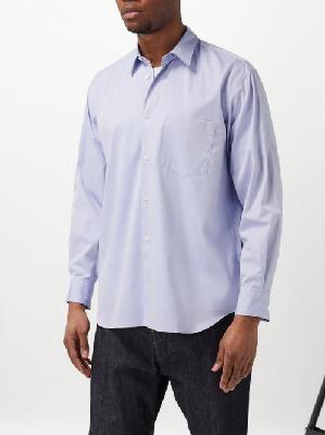 Comme Des Garçons Shirt - Forever Cotton-poplin Shirt - Mens - Blue - S