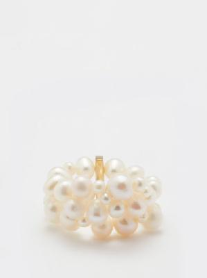 Completedworks - Freshwater Pearl & 14kt Gold-vermeil Ring - Womens - Pearl - L