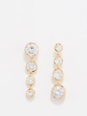 Completedworks - Mismatched Crystal & 18kt Gold-vermeil Earrings - Womens - Gold Multi - ONE SIZE