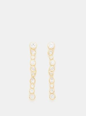 Completedworks - Crystal & 18kt Gold-vermeil Drop Earrings - Womens - Gold Multi - ONE SIZE