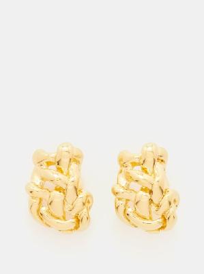Completedworks - Knotted 18kt Gold-vermeil Earrings - Womens - Gold - ONE SIZE
