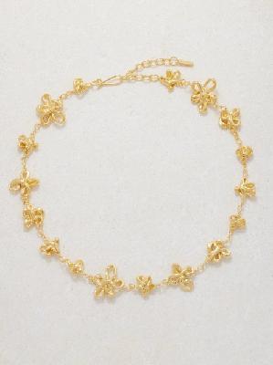 Completedworks - Flower 18kt Gold-vermeil Necklace - Womens - Gold - ONE SIZE
