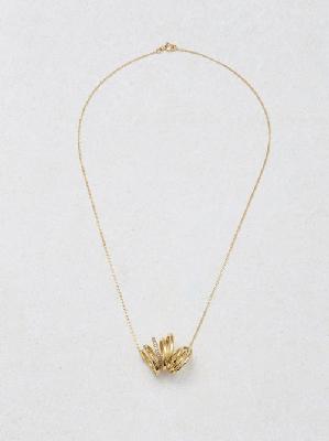 Completedworks - Running Against The Tide Gold-vermeil Necklace - Womens - Crystal Gold - ONE SIZE