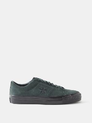 Converse - One Star Pro Suede Trainers - Mens - Black Green - 10 UK