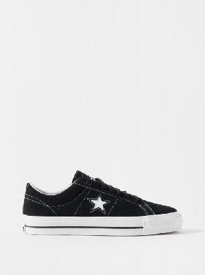 Converse - One Star Pro Suede Trainers - Mens - Black White - 10.5 UK