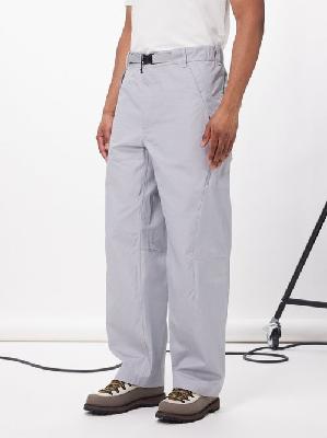 C.P. Company - Metropolis Series Buckled Cotton-hyst Trousers - Mens - Grey - 50 EU/IT