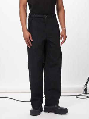C.P. Company - Metropolis Series Buckled Cotton-hyst Trousers - Mens - Black - 46 EU/IT