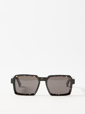 Cutler And Gross - 1385 Square Tortoiseshell-acetate Sunglasses - Mens - Dark Tortoiseshell