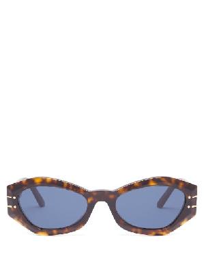Dior - Diorsignature B1u Cat-eye Acetate Sunglasses - Womens - Brown - ONE SIZE