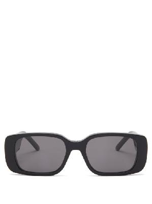Dior - Wildior S2u Rectangular Acetate Sunglasses - Womens - Black - ONE SIZE