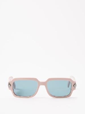 Dior - Diorblacksuit Xl S1i Square Acetate Sunglasses - Mens - Light Pink - ONE SIZE